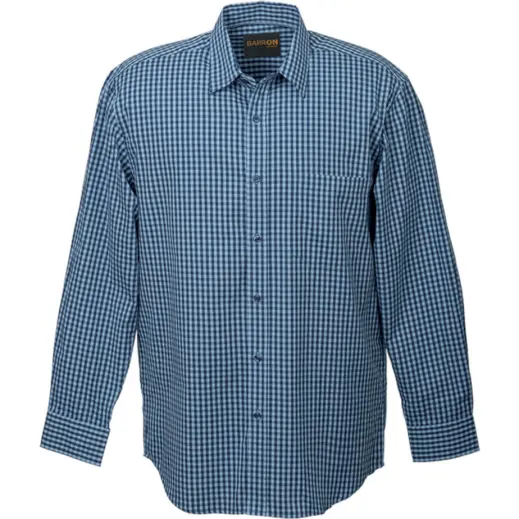Unity Check Lounge Long Sleeve Sky Blue